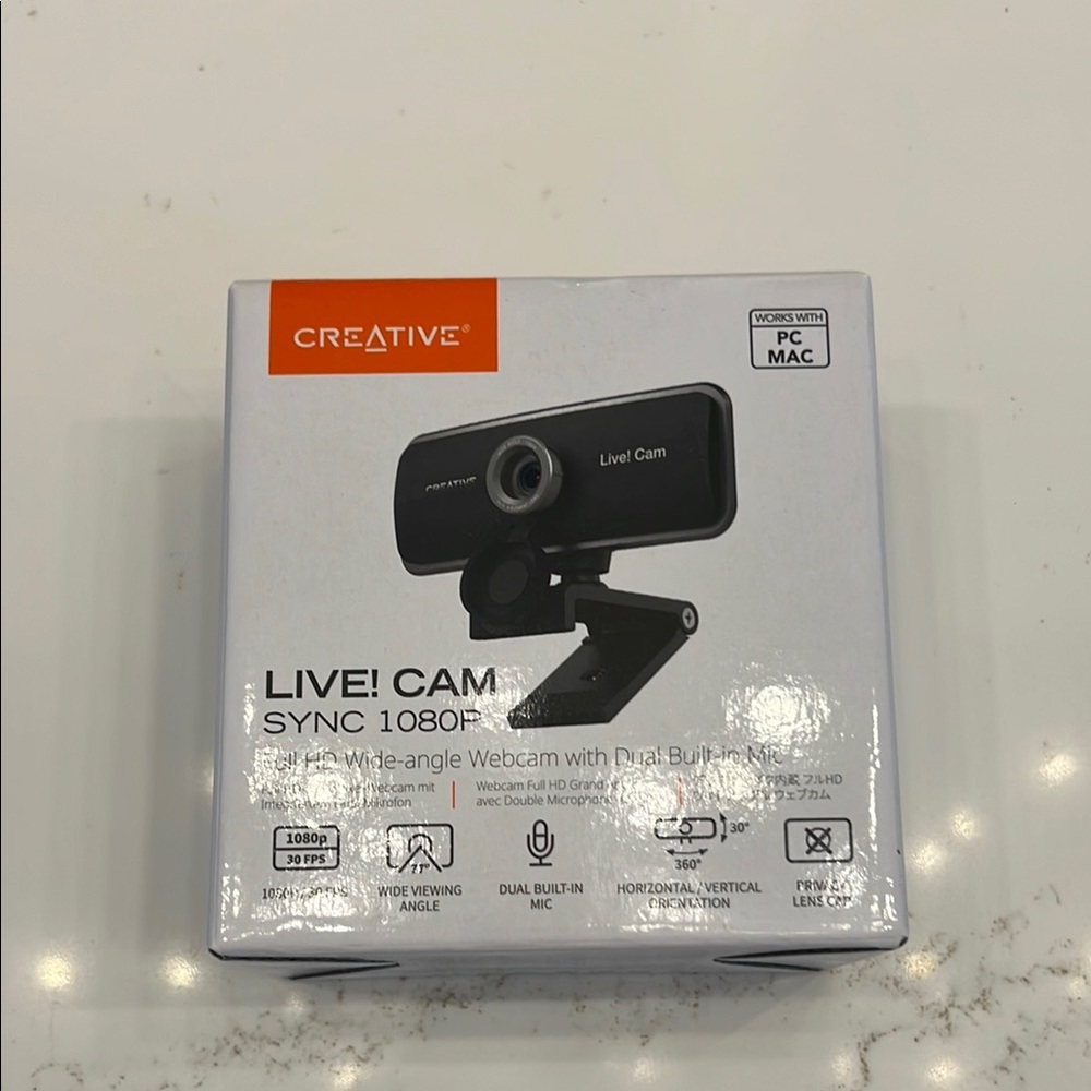 Live! Cam Sync 1080p Webcam - Black